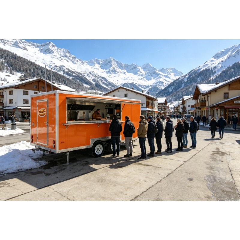 Coffee Equipment Service - Customizable Mini Outdoor Service Cart Towable