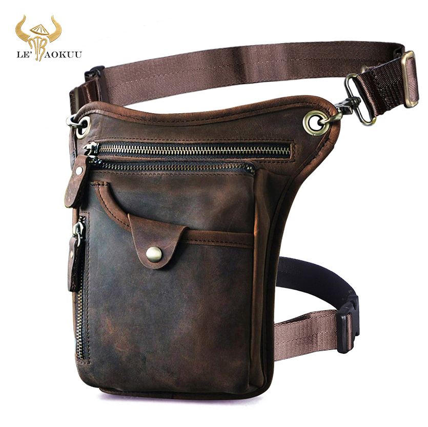 Coffee Equipment Travel Bag - Thick Crazy Horse Leather Men Design