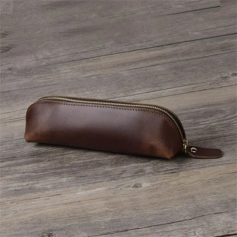 1PC Faux Leather Zipper pencil - Coffee Equipment Travel Bag 评论和价格