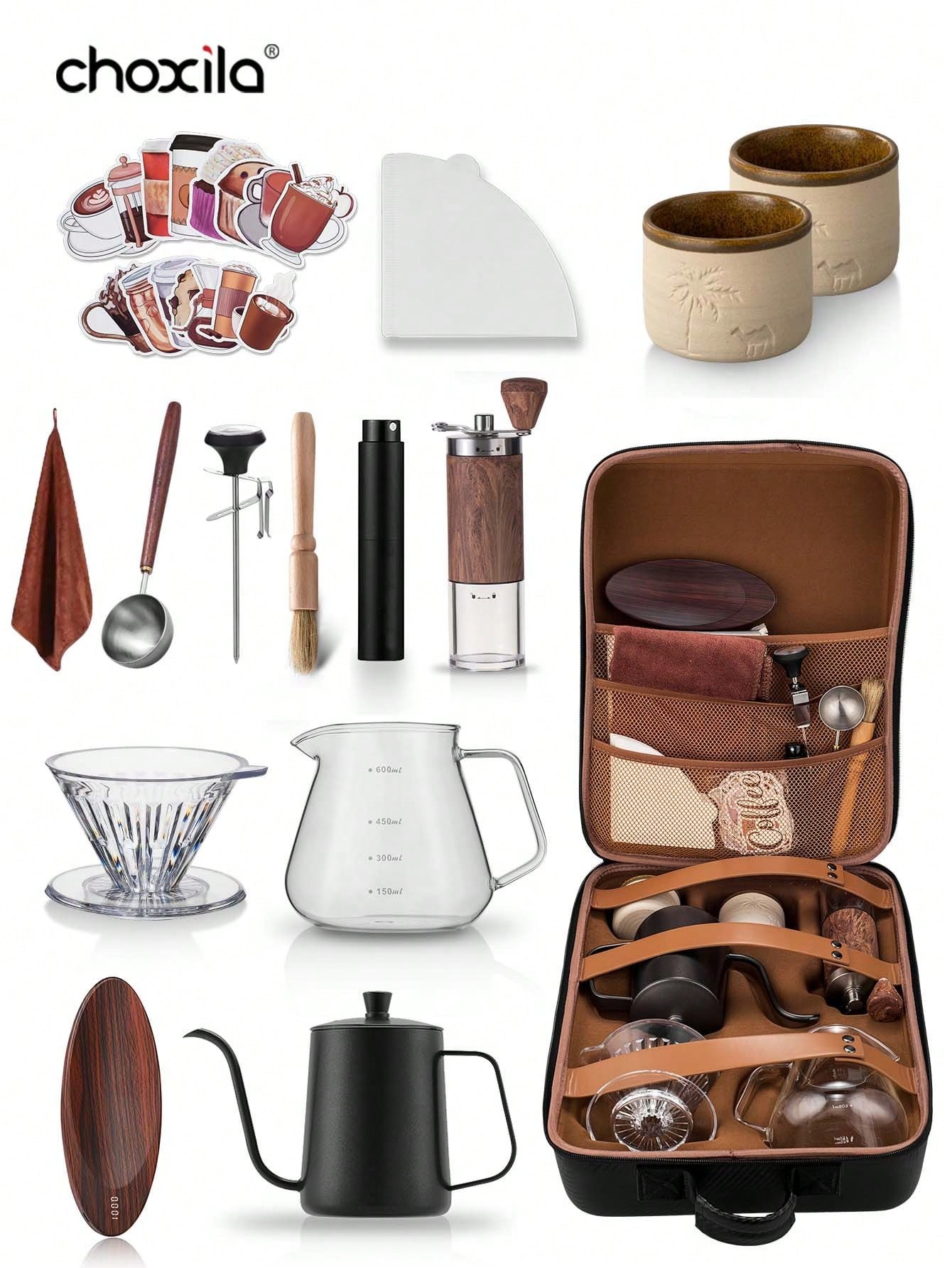4/9/12/15pcs Suitcase Set, Por - Coffee Equipment Travel Bag 评论和价格