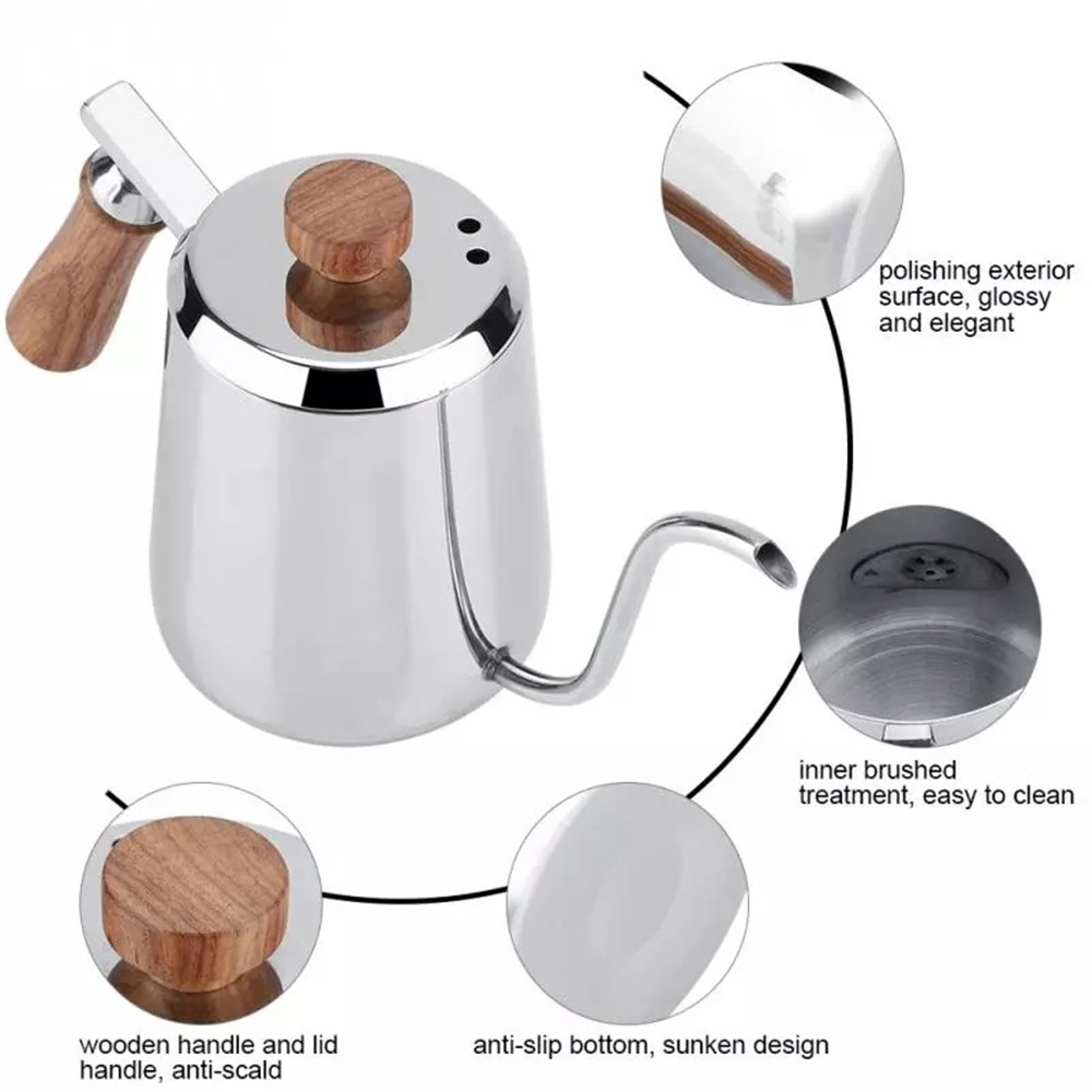 Drip Kettle 350/600ML Non-stic - Coffee Extraction Equipment 评论和价格