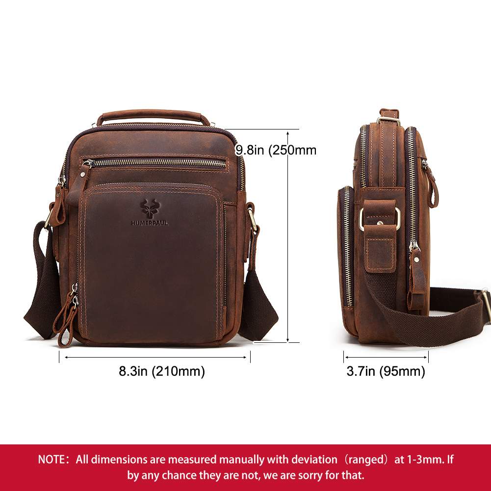 HUMERPAUL Genuine Leather Men' - Coffee Equipment Travel Bag 评论和价格